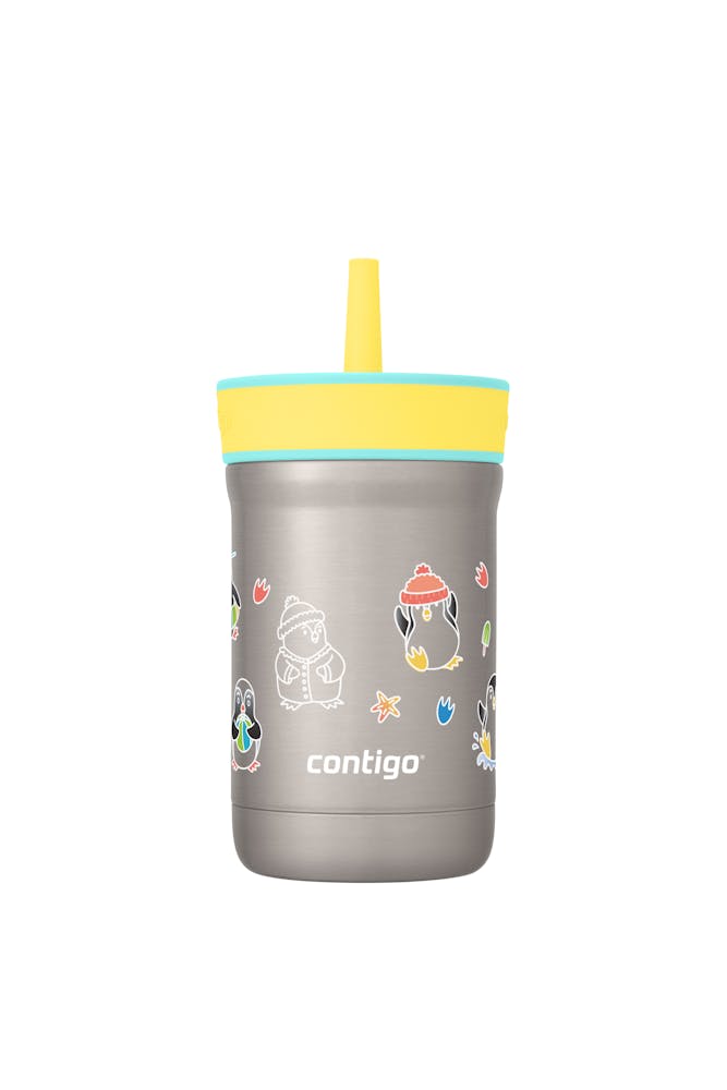 Kids Leighton Spill-Proof Stainless Steel Tumbler with Straw, 12oz Q2