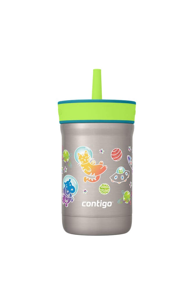 Kids Leighton Spill-Proof Stainless Steel Tumbler with Straw, 12oz Q2