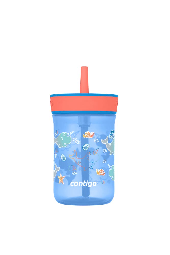 Kids’ Leighton Straw Tumbler with Spill-Proof Leak-Proof Lid, 14oz R9