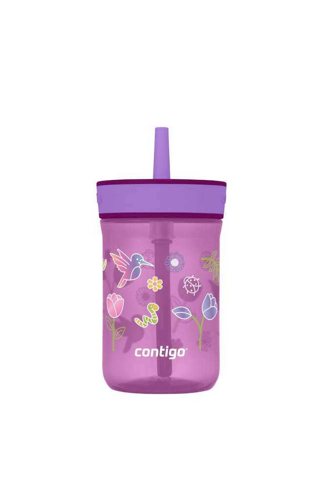 Kids’ Leighton Straw Tumbler with Spill-Proof Leak-Proof Lid, 14oz R9